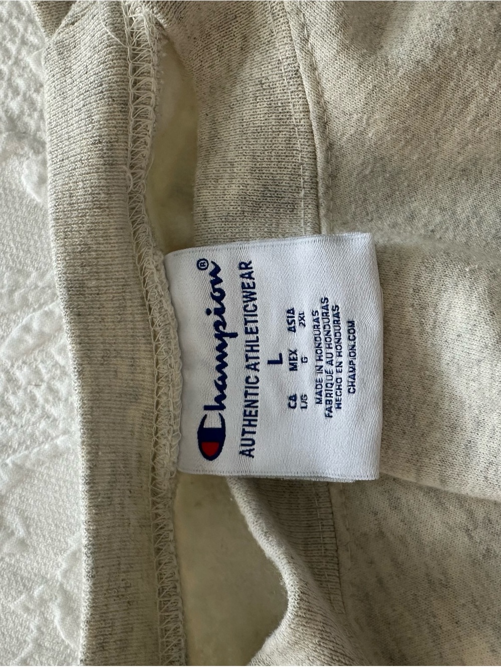 Champion Gray Crewneck Sweatshirt with Orange Tennessee Print - Picture 5 of 6